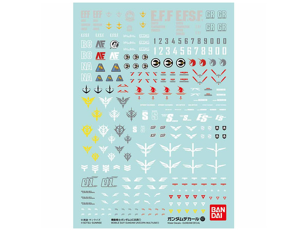 Gundam Decal No. 107 Mobile Suit Gundam UC #1