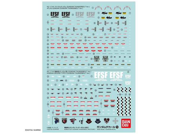 Gundam Decal No.114 Mobile Suit Gundam Thunderbolt General Purpose 1