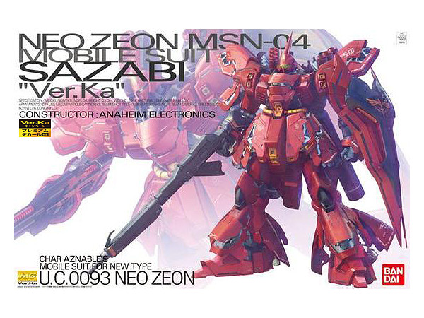 MG MSN-04 Sazabi Ver.Ka w/Premium Decal