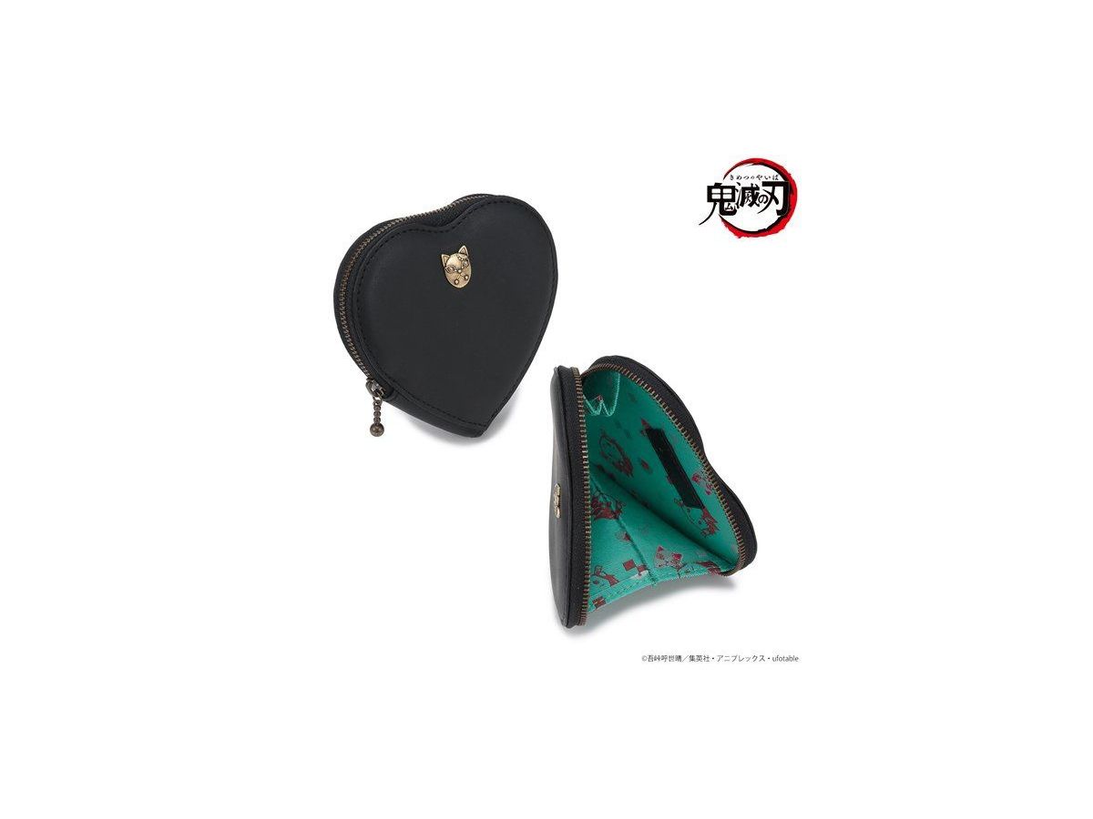 Demon Slayer: Kimetsu no Yaiba: Leather Heart Type Coin Case Tanjiro