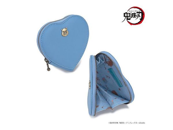 Demon Slayer: Kimetsu no Yaiba: Leather Heart Type Coin Case Inosuke