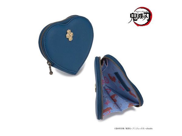 Demon Slayer: Kimetsu no Yaiba: Leather Heart Type Coin Case Giyu