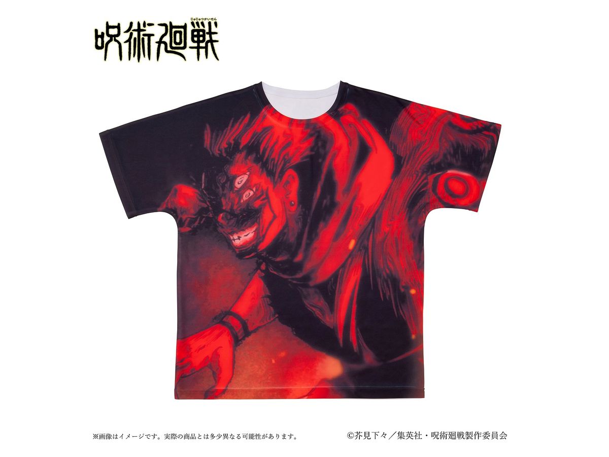 Jujutsu Kaisen: Portrait Full Graphic T-Shirt L Ryomen