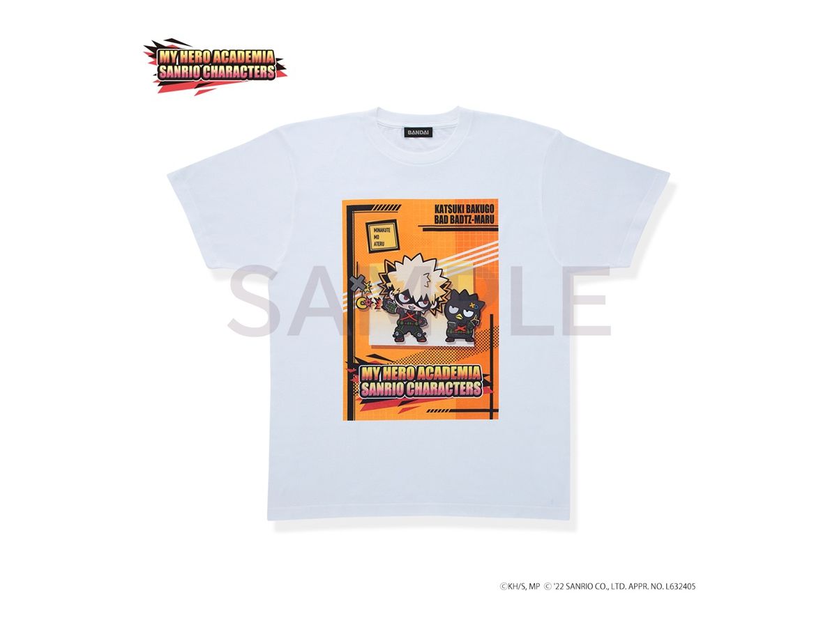 My Hero Academia x Sanrio Characters T-shirt (15 Types) Katsuki Bakugo x Bad Badtz Maru XL