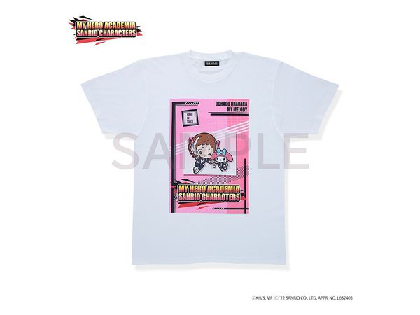 My Hero Academia x Sanrio Characters T-shirt (15 Types) Ochako Uraraka x My Melody S
