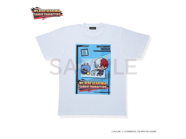 My Hero Academia x Sanrio Characters T-shirt (15 Types) Shoto Todoroki x Tuxedo Sam S