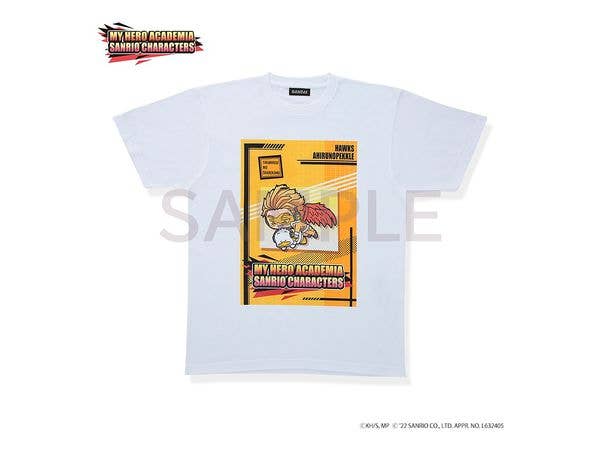My Hero Academia x Sanrio Characters T-shirt (15 Types) Hawks x Ahiru No Pekkle L