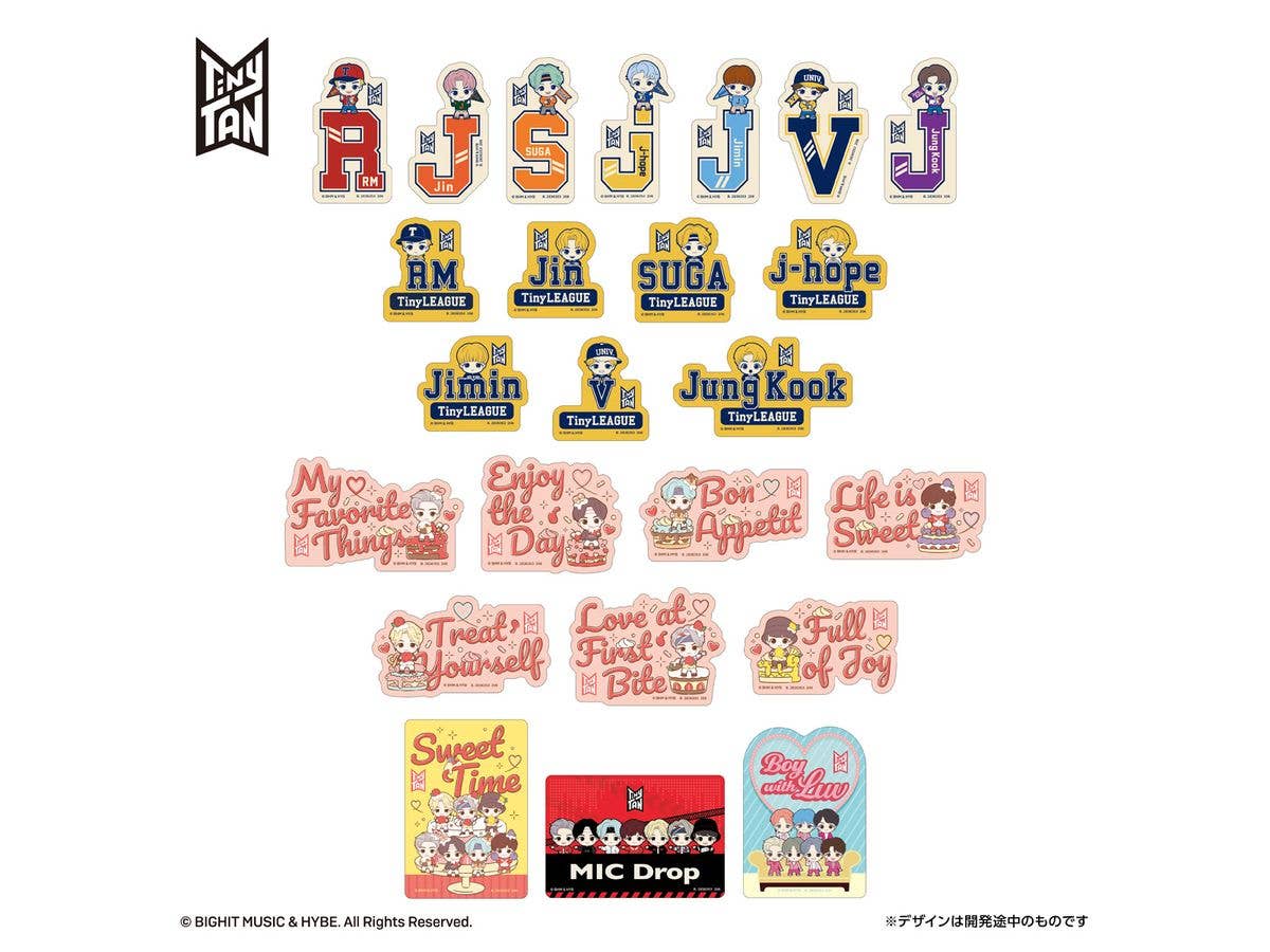 Mobile Sticker Collection TinyTAN Vol.2 1Box 20pcs