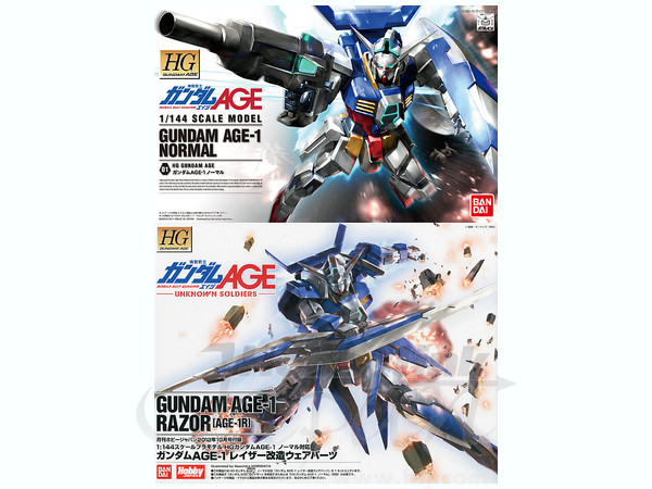 HG Gundam AGE-1 Normal & Razor Parts Mod Kit (Gundam AGE-1R