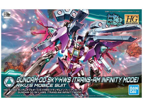 HGBD Gundam 00 Sky HWS (Trans-Am Infinity Mode)