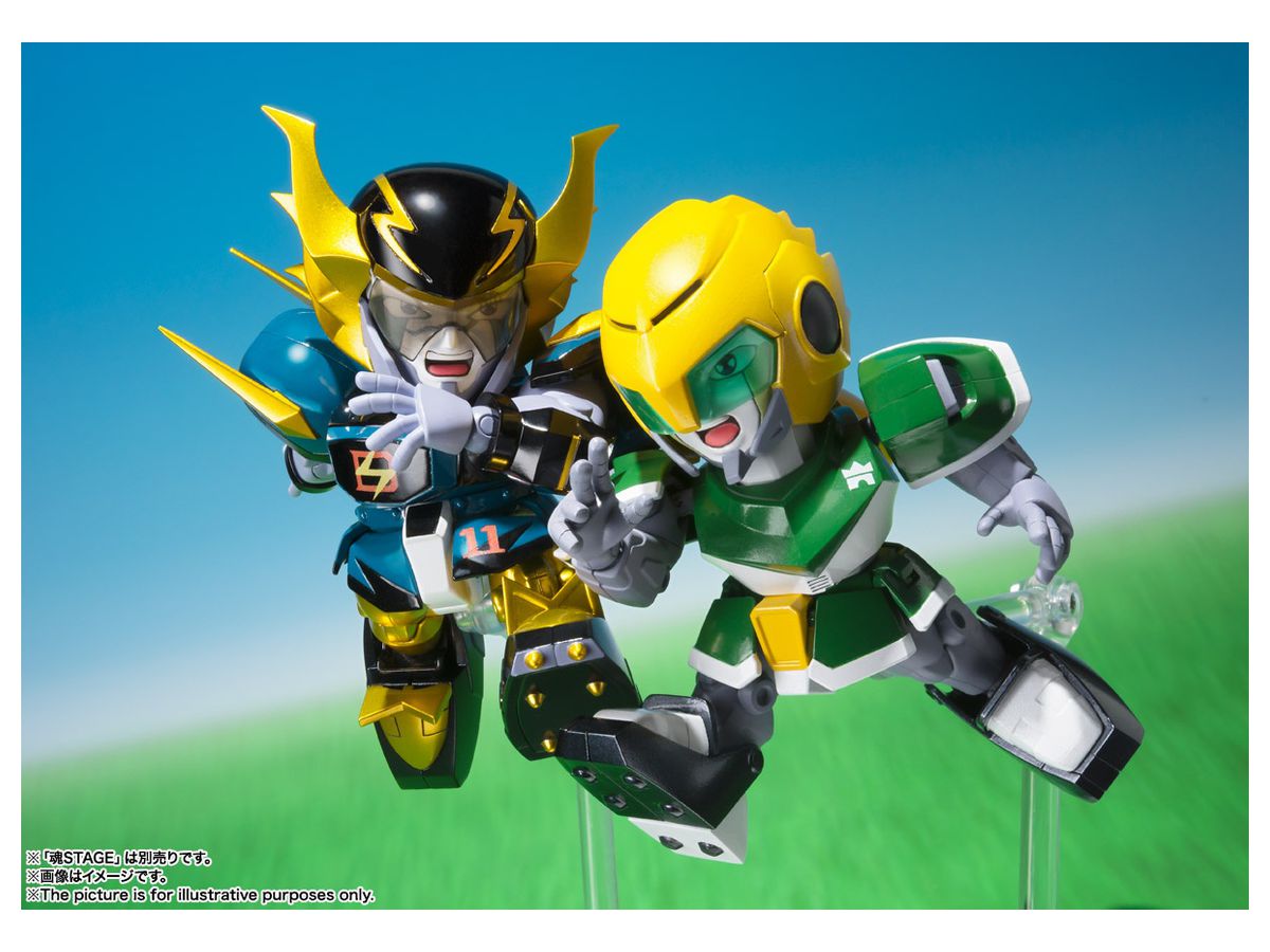 Chogokin Iron Leaguer Mach Windy & Gold Foot