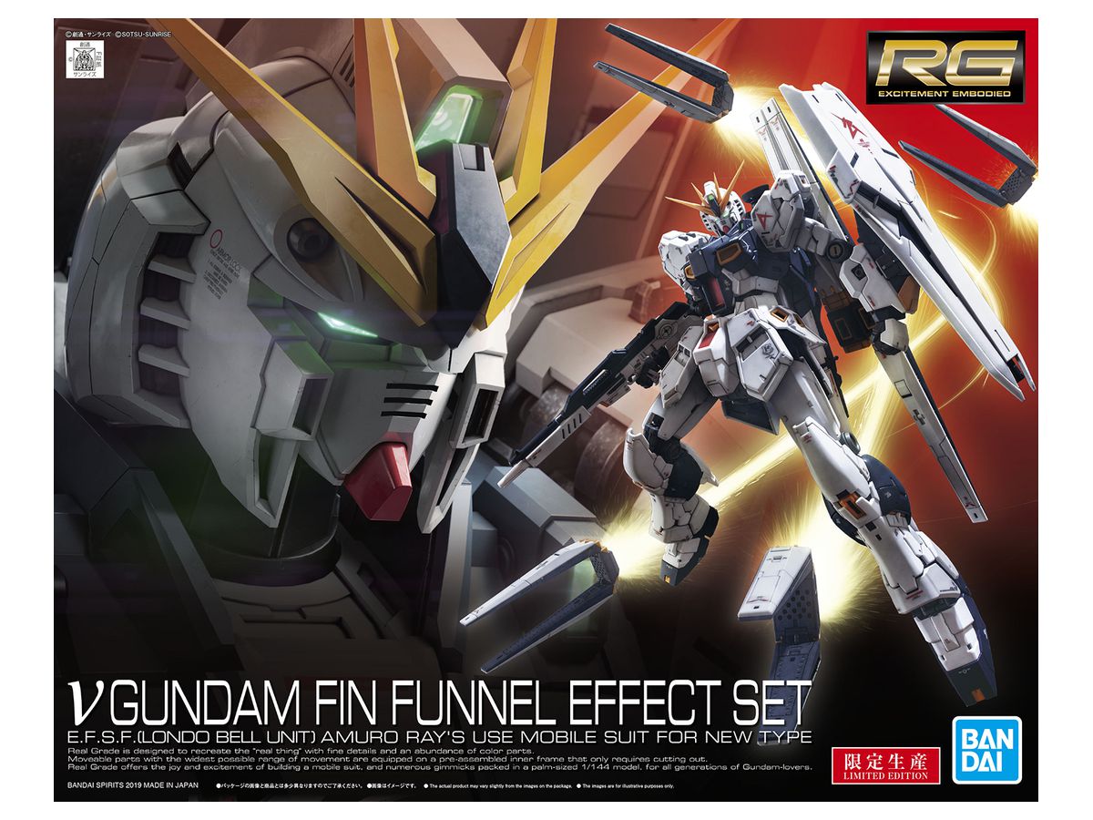 RG Nu Gundam Fin Funnel Effect Set