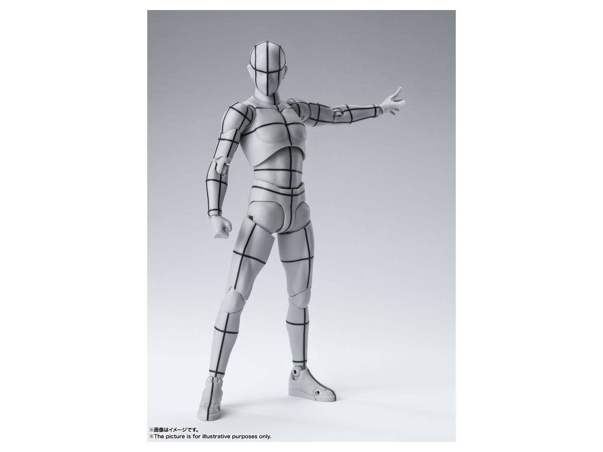 S.H.Figuarts Body-Kun Wireframe (Gray Color Ver.) (Reissue)