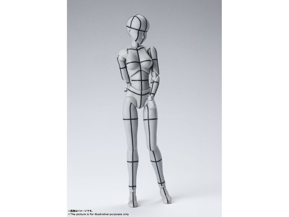 S.H.Figuarts Body-Chan Wireframe (Gray Color Ver.) (Reissue)