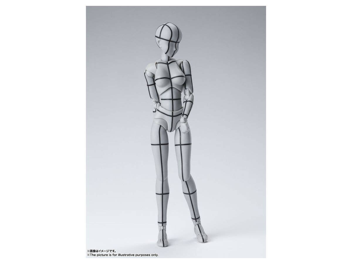 S.H.Figuarts Body-Chan Wireframe (Gray Color Ver.) (Reissue)