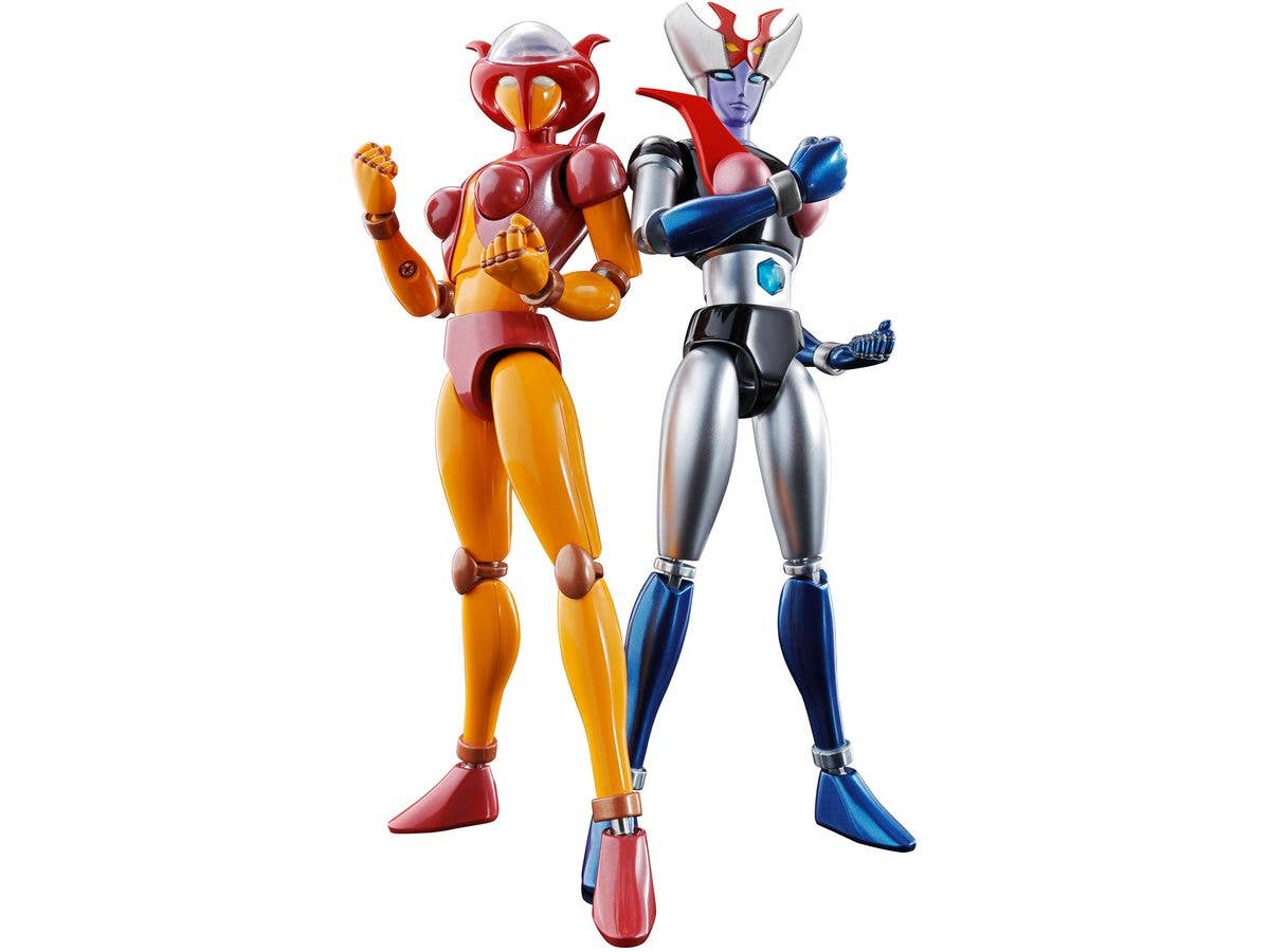 Chogokin Damashii GX-08R Aphrodai A vs GX-09R Minerva X