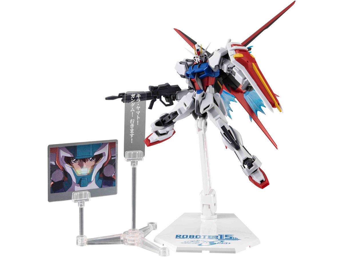 ROBOT Damashii (SIDE MS) GAT-X105+AQM / E-X01 Aile Strike Gundam ver. A.N.I.M.E. ROBOT Damashii 15th ANNIVERSARY