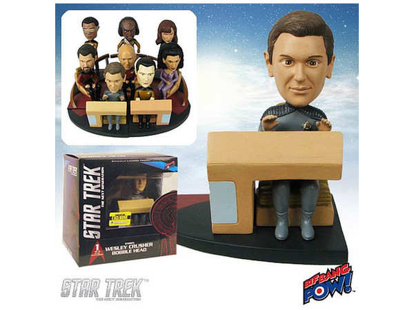 Star Trek: The Next Generation Wesley Build-a-Bridge Deluxe Bobble Head (Reissue)