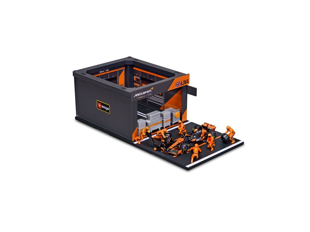 Mclaren F1 Team Pit Pass Set Mcl38 No.4 L. Norris (Crew X 6 Pieces, Paddock Garage)