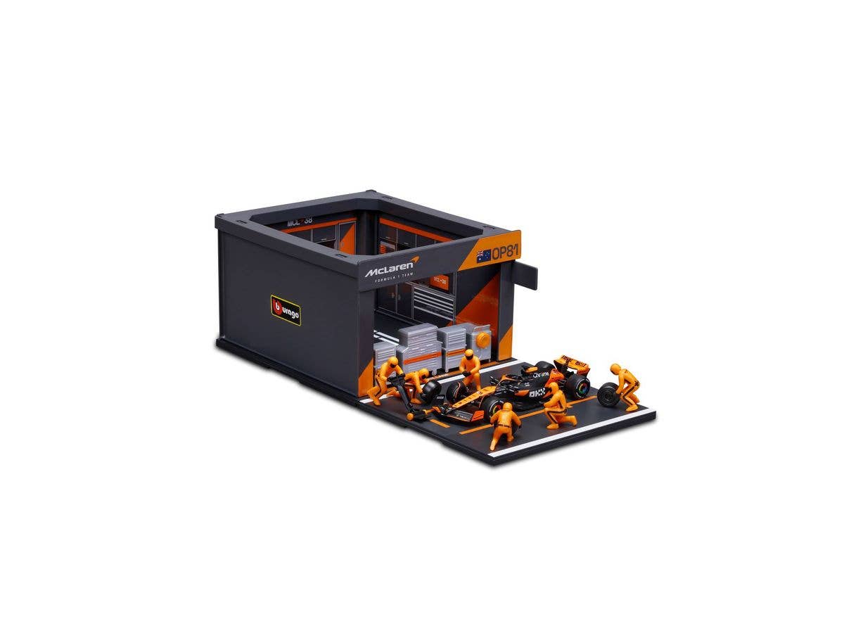 Mclaren F1 Team Pit Pass Set Mcl38 No.81 O. Piastri (Crew X 6 Pieces, Paddock Garage)