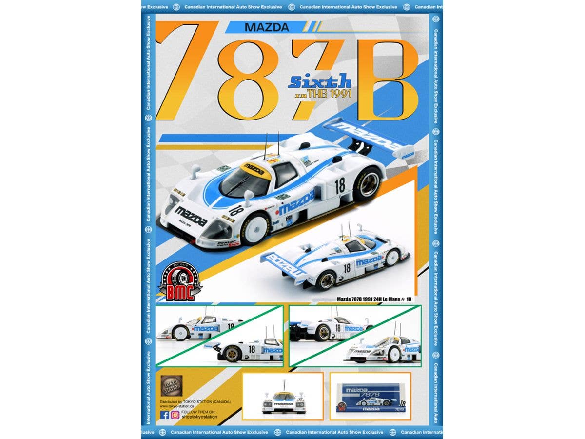 Mazda 787B 1991 Le Mans 24 Hours 6Th Place #18 Johansson / Sarah / Kennedy