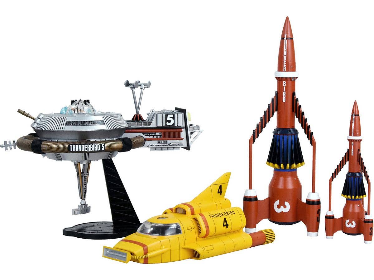 Thunderbirds Mechanic Selection Part 3 (1/500 Thunderbird 3, 1/72 Thunderbird 4, 1/800 Thunderbird 5)