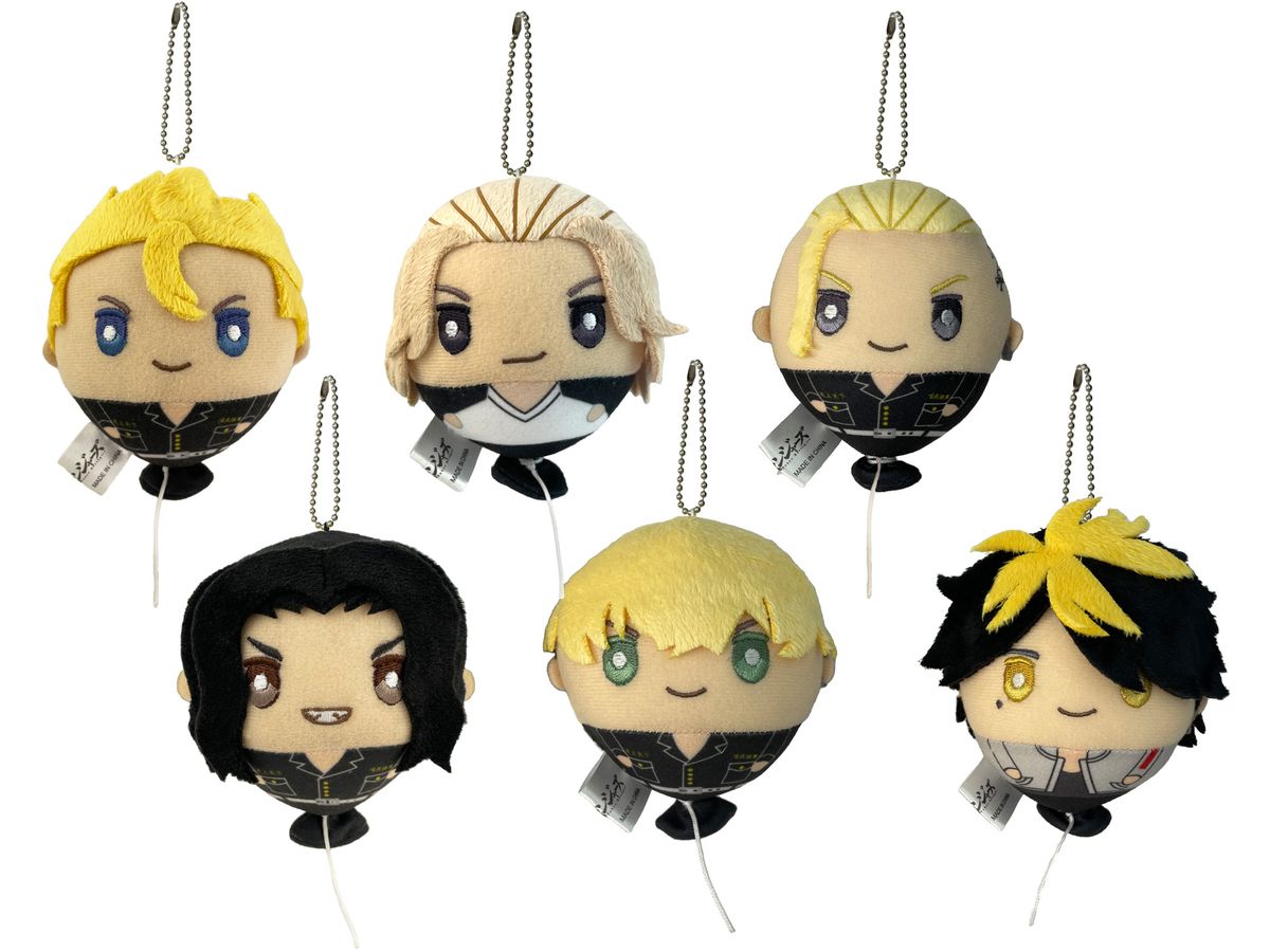 Tokyo Revengers: Balloon Mascot Plush Toy with Ball Chain: 1Box (6pcs) (Reissue)