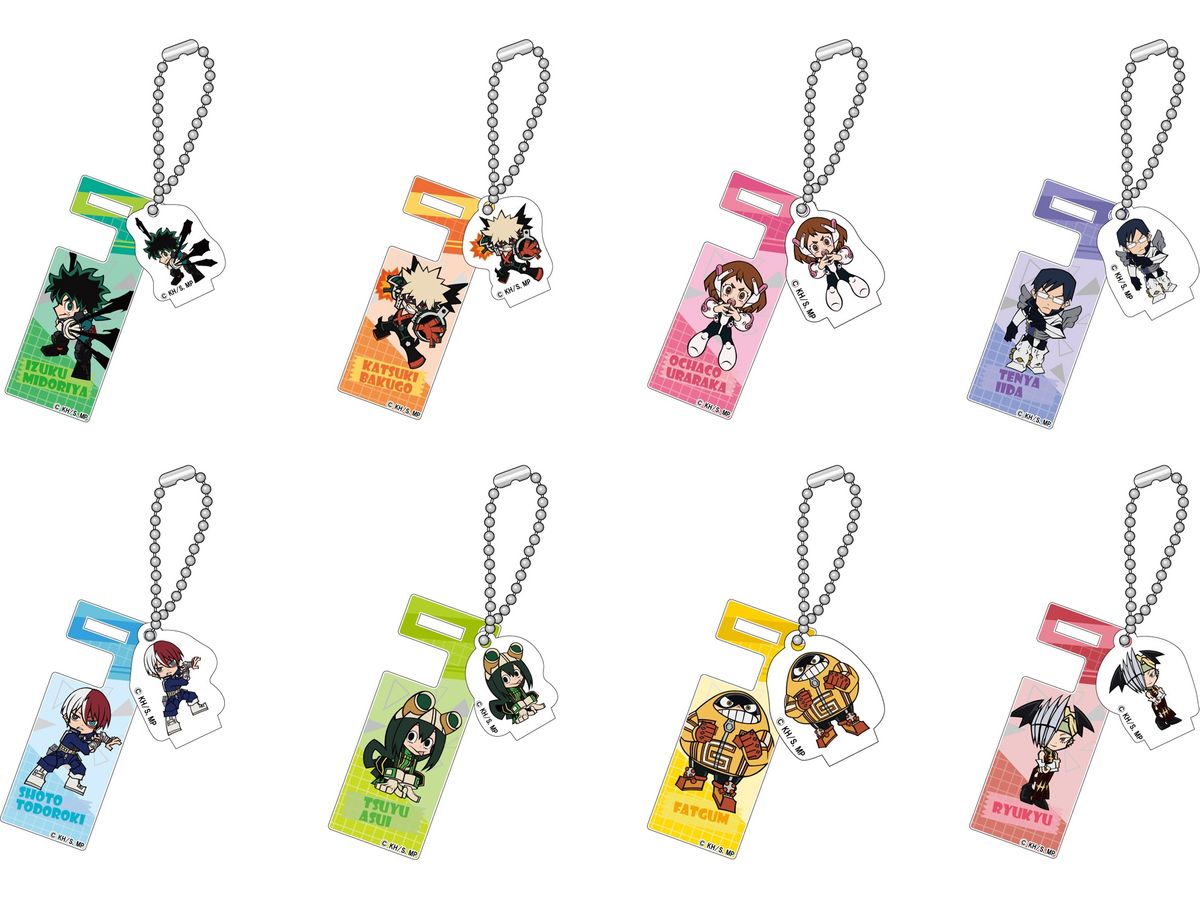 My Hero Academia: Smartphone Stand Keychain With Trading Charm Vol.1: 1Box (8pcs)