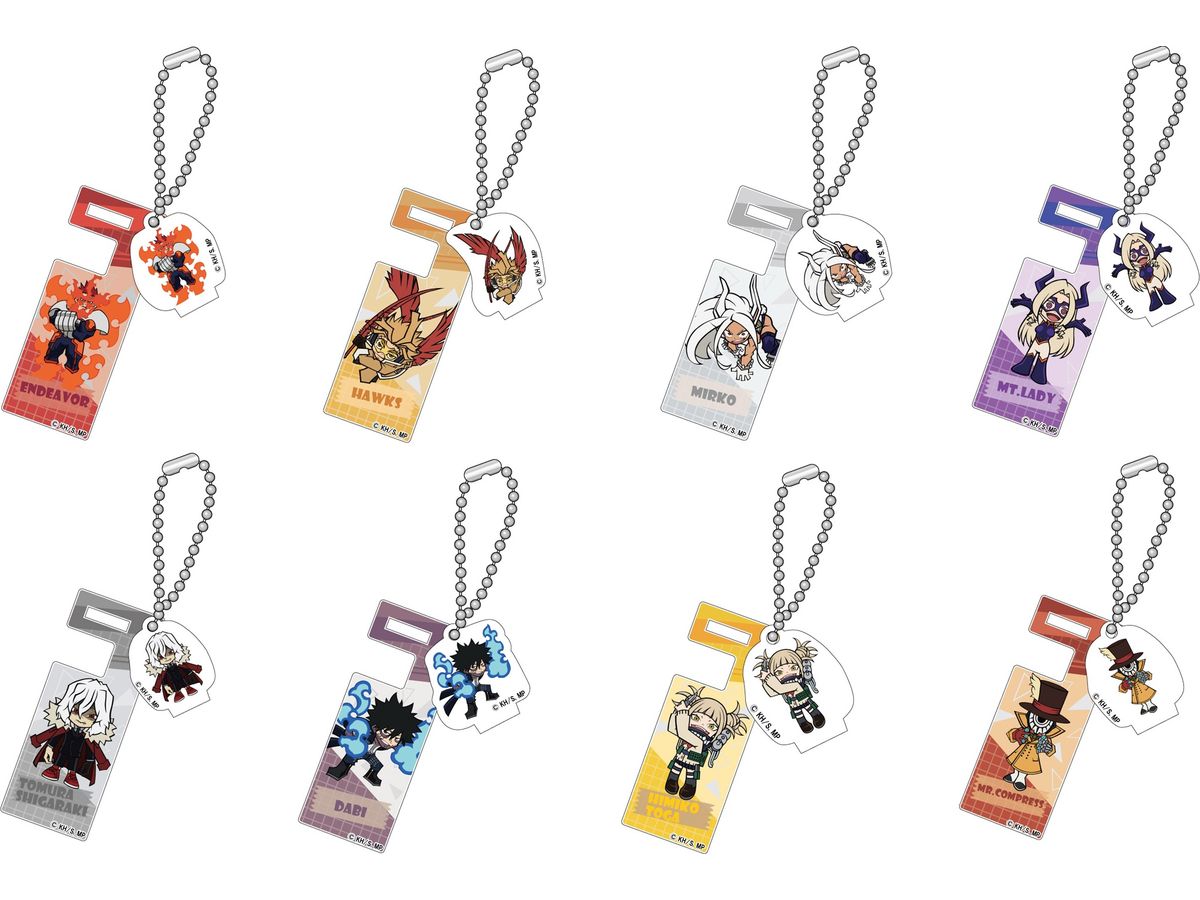 My Hero Academia: Smartphone Stand Keychain With Trading Charm Vol.2: 1Box (8pcs)