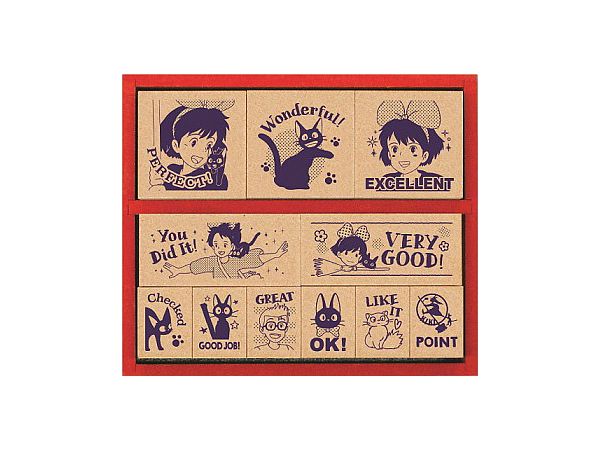 Kiki's Delivery Service: English Wooden Reward Rubber Stamp