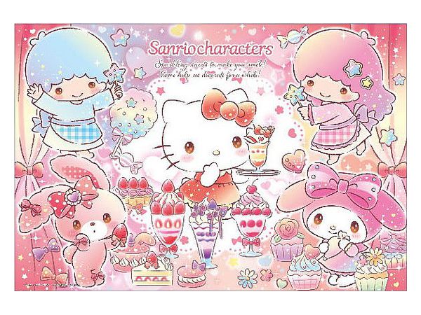 Jigsaw Puzzle: Sanrio Characters Kirakira Sweets 300P (38 x 26cm)