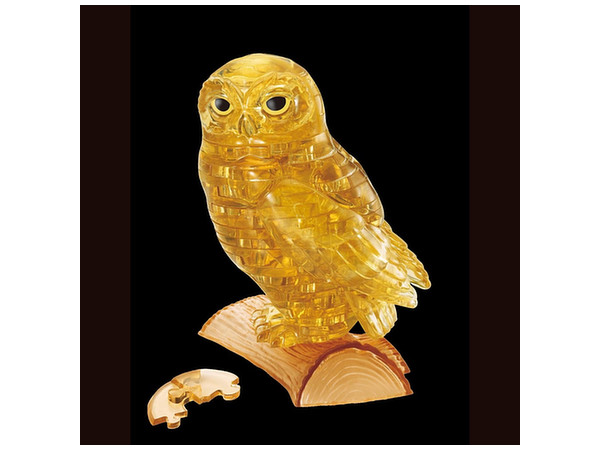 Crystal Puzzle Owl Gold