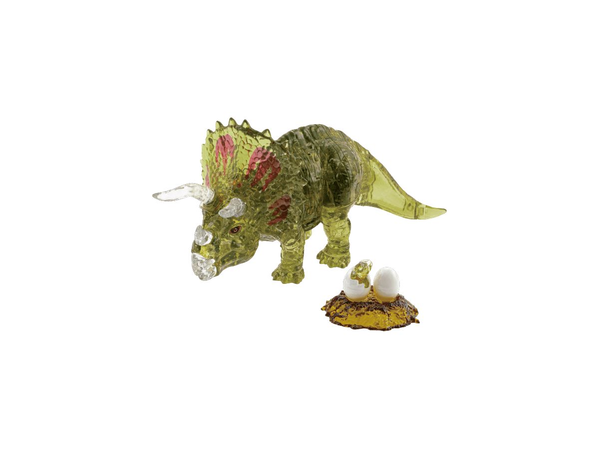 Crystal Puzzle: Triceratops Green 61p