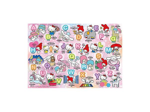 Jigsaw Puzzle: Sanrio Characters Let's Learn About Alphabet! 80pcs (38cm x 26cm)