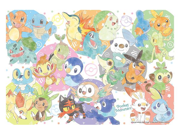 Jigsaw Puzzle: Pokemon! Nakayoshi Pastel 100P (38 x 26cm)