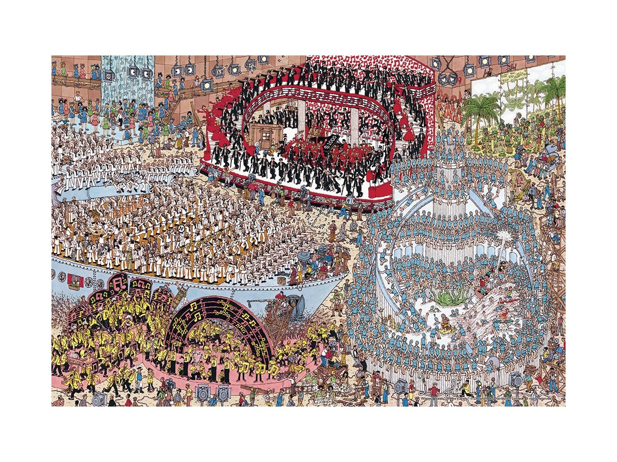 Jigsaw Puzzle: Where's Wally? Raise The Anchor And March 500SP (38 x 26cm)