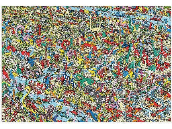 Jigsaw Puzzle: Where's Wally? Jurassic Game 1000MP (38 x 26cm)