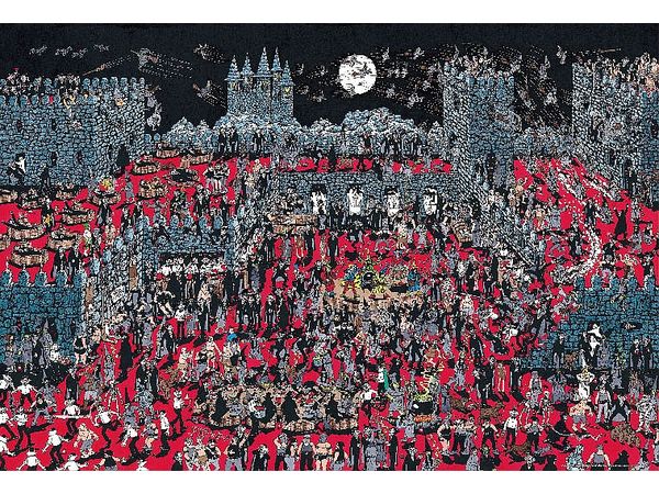 Jigsaw Puzzle: Where's Wally? Castle of Vampires and Witches 2000SP (72 x 49cm)