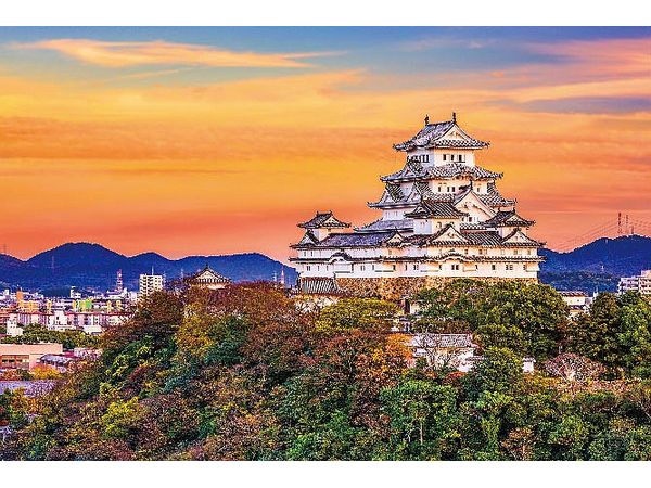 Jigsaw Puzzle: Himeji Castle Dyed in the Setting Sun 1000P (72 x 49cm)
