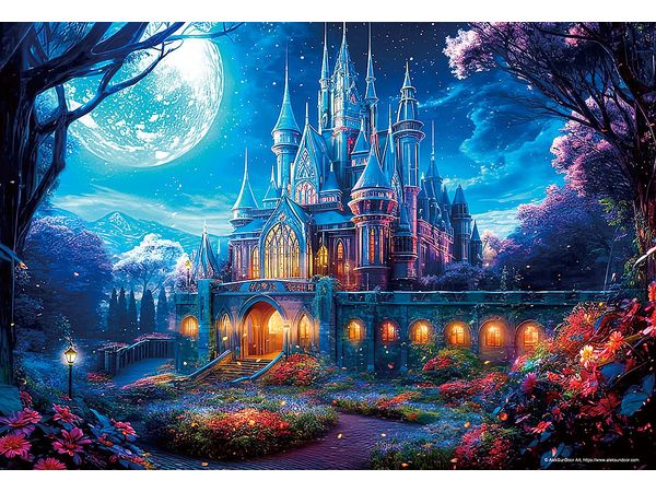 Jigsaw Puzzle: Moon Magic and Shining Castle 500smallpcs (38 x 26cm)
