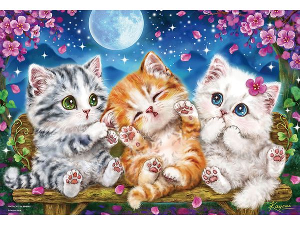 Jigsaw Puzzle: Moonlit Chat 300pcs (38 x 26cm)