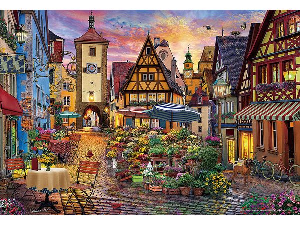 Jigsaw Puzzle: Flower Ornament Rothenburg 1000MP (38 x 26cm)