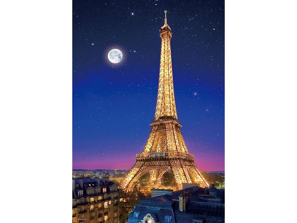 Jigsaw Puzzle: Eiffel Tower Shining Paris Night 300P (38 x 26cm)