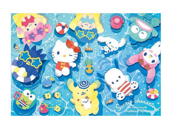 Jigsaw Puzzle: Sanrio Characters Summer Floating 300P (38 x 26cm)