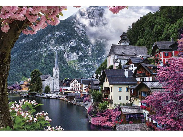 Hallstatt Waterside Flower Scenery 1000pcs (720 x 490mm)