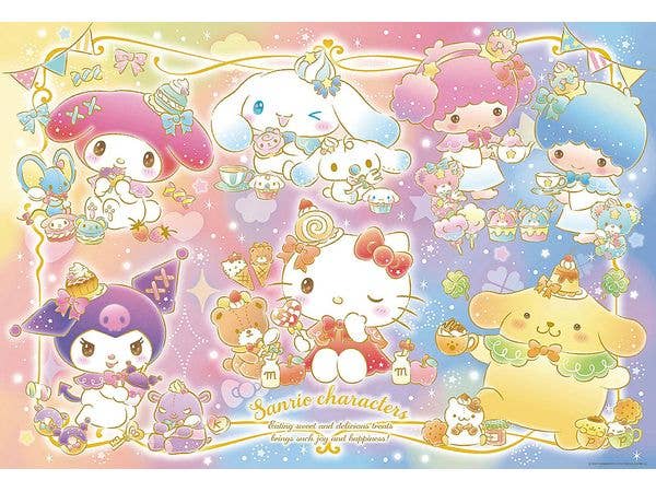 Sanrio Characters Sparkle Snack Time 1000 Pieces (720 x 490mm)