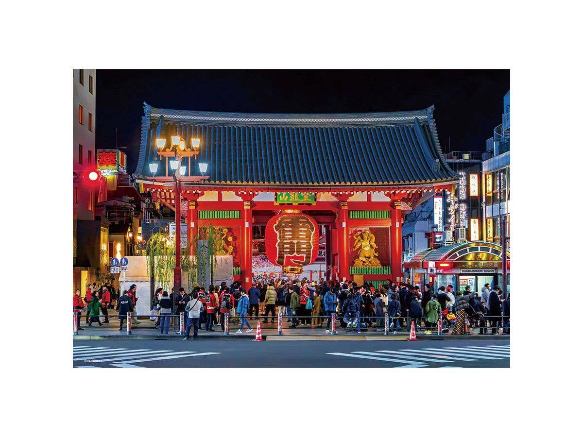 Night view of Kaminarimon Gate, 300pcs (380 x 260mm)