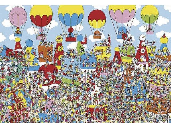 Jigsaw Puzzle Where's Wally?: The Town Of Clowns Is In An Uproar 1000 Micro pcs (38 x 26cm)