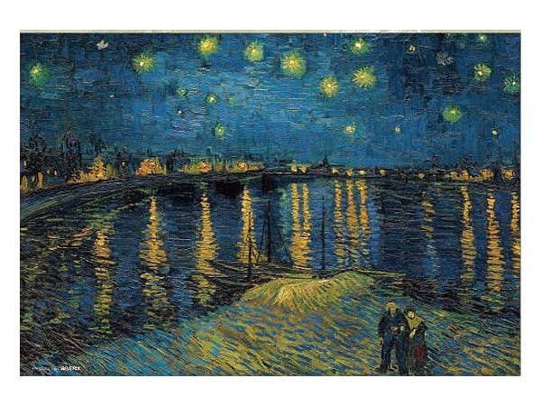 Jigsaw Puzzle Famous Picture: Starry Night Over the Rhone 1000 Micro pcs (38 x 26cm)