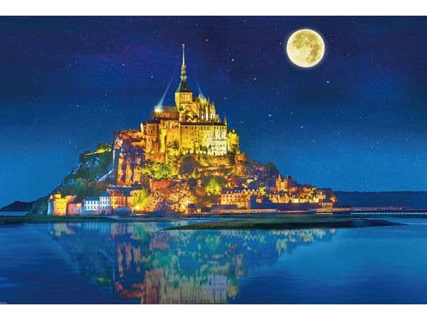 Jigsaw Puzzle Overseas Landscapes: Mont Saint-Michel 1000pcs (72 x 49cm)